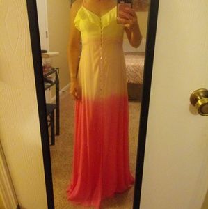 Ombre maxi dress